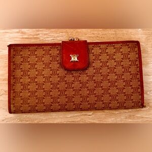 Celine Kisslock Monogram Wallet